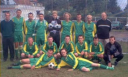 Przed meczem ze Stellą w Luboniu (2.09.2001 r.)